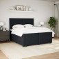 vidaXL Boxspringbett mit Matratze Schwarz 200x200 cm Samt vidaXL Boxspringbett mit Matratze Schwarz 200x200 cm Samt