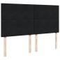 vidaXL Boxspringbett mit Matratze Schwarz 200x200 cm Samt vidaXL Boxspringbett mit Matratze Schwarz 200x200 cm Samt