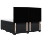 vidaXL Boxspringbett mit Matratze Schwarz 200x200 cm Samt vidaXL Boxspringbett mit Matratze Schwarz 200x200 cm Samt