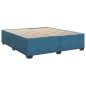 vidaXL Boxspringbett mit Matratze Blau 200x200 cm Samt vidaXL Boxspringbett mit Matratze Blau 200x200 cm Samt