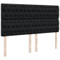 vidaXL Boxspringbett mit Matratze Schwarz 200x200 cm Samt vidaXL Boxspringbett mit Matratze Schwarz 200x200 cm Samt