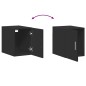 vidaXL Wandschrank Schwarz 30x42,5x40 cm Holzwerkstoff