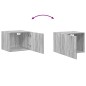 vidaXL Wandschrank Grau Sonoma 50x42,5x40 cm Holzwerkstoff vidaXL Wandschrank Grau Sonoma 50x42,5x40 cm Holzwerkstoff