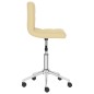 Esszimmerstühle 2 Stk. Drehbar Creme Kunstleder Esszimmerstühle 2 Stk. Drehbar Creme Kunstleder