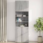 vidaXL Wandschrank Grau Sonoma 80x42,5x64 cm Holzwerkstoff vidaXL Wandschrank Grau Sonoma 80x42,5x64 cm Holzwerkstoff