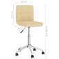Esszimmerstühle 2 Stk. Drehbar Creme Kunstleder Esszimmerstühle 2 Stk. Drehbar Creme Kunstleder