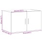 vidaXL Wandschrank Betongrau 70x42,5x40 cm Holzwerkstoff vidaXL Wandschrank Betongrau 70x42,5x40 cm Holzwerkstoff