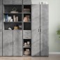 vidaXL Highboard Betongrau 30x42,5x185 cm Holzwerkstoff vidaXL Highboard Betongrau 30x42,5x185 cm Holzwerkstoff