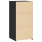 vidaXL Sideboard Schwarz 45x41x93 cm Holzwerkstoff vidaXL Sideboard Schwarz 45x41x93 cm Holzwerkstoff