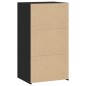 vidaXL Sideboard Schwarz 50x41x93 cm Holzwerkstoff