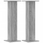 vidaXL Lautsprecherständer 2 Stk. Grau Sonoma 30x30x95cm Holzwerkstoff vidaXL Lautsprecherständer 2 Stk. Grau Sonoma 30x30x95cm Holzwerkstoff