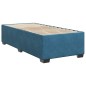 vidaXL Boxspringbett mit Matratze Dunkelblau 80x200 cm Samt vidaXL Boxspringbett mit Matratze Dunkelblau 80x200 cm Samt