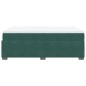 vidaXL Boxspringbett mit Matratze Dunkelgrün 160x200 cm Samt vidaXL Boxspringbett mit Matratze Dunkelgrün 160x200 cm Samt