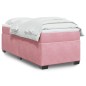 vidaXL Boxspringbett mit Matratze Rosa 90x190 cm Samt vidaXL Boxspringbett mit Matratze Rosa 90x190 cm Samt