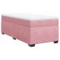 vidaXL Boxspringbett mit Matratze Rosa 90x190 cm Samt vidaXL Boxspringbett mit Matratze Rosa 90x190 cm Samt