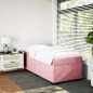 vidaXL Boxspringbett mit Matratze Rosa 90x190 cm Samt vidaXL Boxspringbett mit Matratze Rosa 90x190 cm Samt
