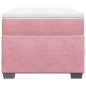 vidaXL Boxspringbett mit Matratze Rosa 90x190 cm Samt vidaXL Boxspringbett mit Matratze Rosa 90x190 cm Samt
