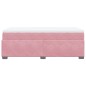 vidaXL Boxspringbett mit Matratze Rosa 90x190 cm Samt vidaXL Boxspringbett mit Matratze Rosa 90x190 cm Samt