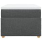 vidaXL Boxspringbett mit Matratze Dunkelgrau 90x190 cm Stoff vidaXL Boxspringbett mit Matratze Dunkelgrau 90x190 cm Stoff