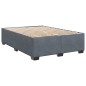vidaXL Boxspringbett mit Matratze Dunkelgrau 140x190 cm Samt vidaXL Boxspringbett mit Matratze Dunkelgrau 140x190 cm Samt