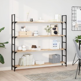 vidaXL Schweberegale 2 Stk. 160x20x2 cm Massivholz Akazie Unbehandelt