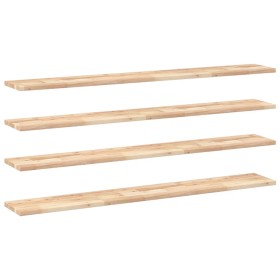 vidaXL Schweberegale 4 Stk. 160x20x2 cm Massivholz Akazie Unbehandelt