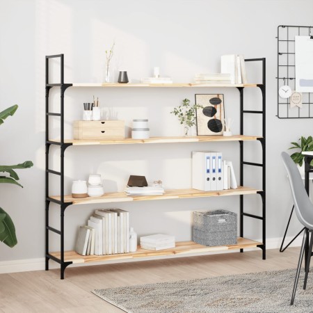 vidaXL Schweberegale 2 Stk. 160x30x2 cm Massivholz Akazie Unbehandelt