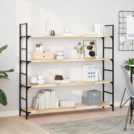 vidaXL Schweberegale 3 Stk. 120x30x2 cm Massivholz Akazie Unbehandelt