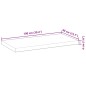 vidaXL Schweberegal 100x40x4 cm Massivholz Akazie Unbehandelt