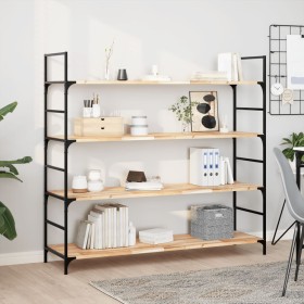 vidaXL Schweberegale 3 Stk. 160x40x2 cm Massivholz Akazie Unbehandelt