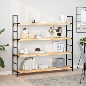 vidaXL Schweberegale 4 Stk. 160x30x4 cm Massivholz Akazie Unbehandelt