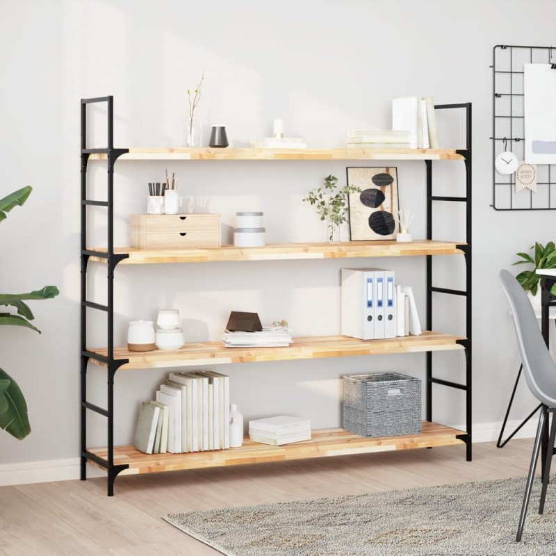 vidaXL Schweberegale 4 Stk. 160x30x4 cm Massivholz Akazie Unbehandelt vidaXL Schweberegale 4 Stk. 160x30x4 cm Massivholz Akazie Unbehandelt