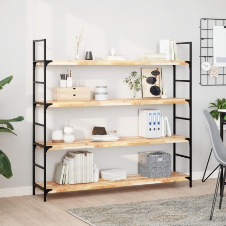 vidaXL Schweberegale 4 Stk. 160x30x4 cm Massivholz Akazie Unbehandelt
