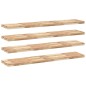 vidaXL Schweberegale 4 Stk. 160x30x4 cm Massivholz Akazie Unbehandelt vidaXL Schweberegale 4 Stk. 160x30x4 cm Massivholz Akazie Unbehandelt