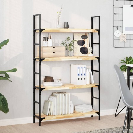 vidaXL Schweberegale 4 Stk. 100x20x4 cm Massivholz Akazie Unbehandelt