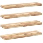 vidaXL Schweberegale 4 Stk. 100x20x4 cm Massivholz Akazie Unbehandelt vidaXL Schweberegale 4 Stk. 100x20x4 cm Massivholz Akazie Unbehandelt