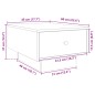 vidaXL Couchtisch Schwarz 60x45x31 cm Holzwerkstoff vidaXL Couchtisch Schwarz 60x45x31 cm Holzwerkstoff