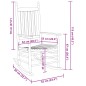 vidaXL Schaukelstuhl mit Gebogener Sitzfläche Massivholz Pappel vidaXL Schaukelstuhl mit Gebogener Sitzfläche Massivholz Pappel