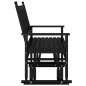 vidaXL Schaukelbank Schwarz 118x70x104,5 cm Massivholz Pappel vidaXL Schaukelbank Schwarz 118x70x104,5 cm Massivholz Pappel