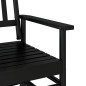 vidaXL Schaukelbank Schwarz 118x70x104,5 cm Massivholz Pappel vidaXL Schaukelbank Schwarz 118x70x104,5 cm Massivholz Pappel