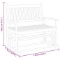 vidaXL Schaukelbank Schwarz 118x70x104,5 cm Massivholz Pappel vidaXL Schaukelbank Schwarz 118x70x104,5 cm Massivholz Pappel