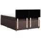vidaXL Boxspringbett mit Matratze Dunkelbraun 160x200 cm Stoff vidaXL Boxspringbett mit Matratze Dunkelbraun 160x200 cm Stoff
