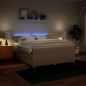vidaXL Boxspringbett mit Matratze Creme 180x200 cm Stoff vidaXL Boxspringbett mit Matratze Creme 180x200 cm Stoff