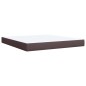 vidaXL Boxspringbett mit Matratze Dunkelbraun 180x200 cm Stoff vidaXL Boxspringbett mit Matratze Dunkelbraun 180x200 cm Stoff