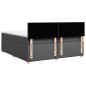 vidaXL Boxspringbett mit Matratze Dunkelgrau 200x200 cm Stoff vidaXL Boxspringbett mit Matratze Dunkelgrau 200x200 cm Stoff