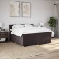vidaXL Boxspringbett mit Matratze Dunkelbraun 180x200 cm Stoff vidaXL Boxspringbett mit Matratze Dunkelbraun 180x200 cm Stoff