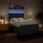 vidaXL Boxspringbett mit Matratze Blau 140x200 cm Stoff vidaXL Boxspringbett mit Matratze Blau 140x200 cm Stoff