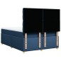 vidaXL Boxspringbett mit Matratze Blau 140x200 cm Stoff vidaXL Boxspringbett mit Matratze Blau 140x200 cm Stoff