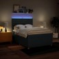 vidaXL Boxspringbett mit Matratze Blau 140x200 cm Stoff vidaXL Boxspringbett mit Matratze Blau 140x200 cm Stoff