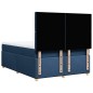 vidaXL Boxspringbett mit Matratze Blau 140x200 cm Stoff vidaXL Boxspringbett mit Matratze Blau 140x200 cm Stoff